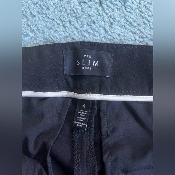 WHBM- Slim Boot Cut Work Pants- Black- Size 4​ - Picture 3 of 5